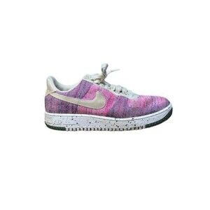 Nike Air Force 1 Crater Flyknit Womens Size 11 Fuchsia Glow DC7273-500 Sneakers